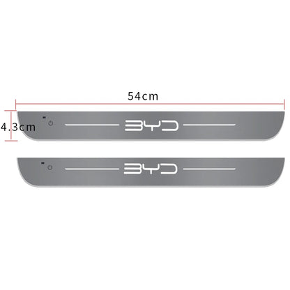 Customized For BYD Atto 3 EV yuan song han 2022 2023 Car Welcome Door illuminated Sill Light Logo Lamp LED Car Pedal Decoration