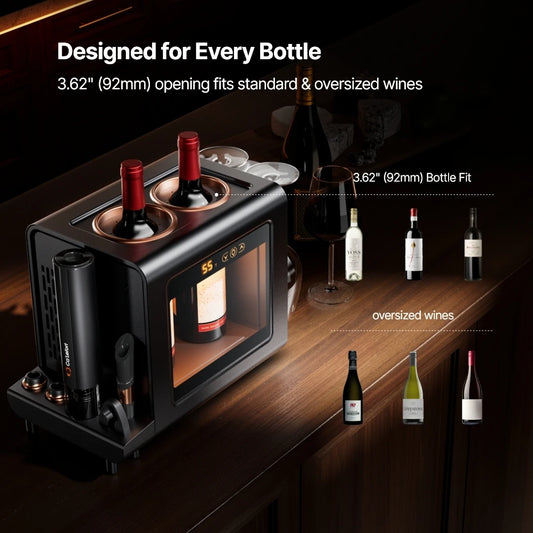 Constant Mini Electric Wine Chiller Semiconductor Cooling  All-in-1 Set Bottle Cooler