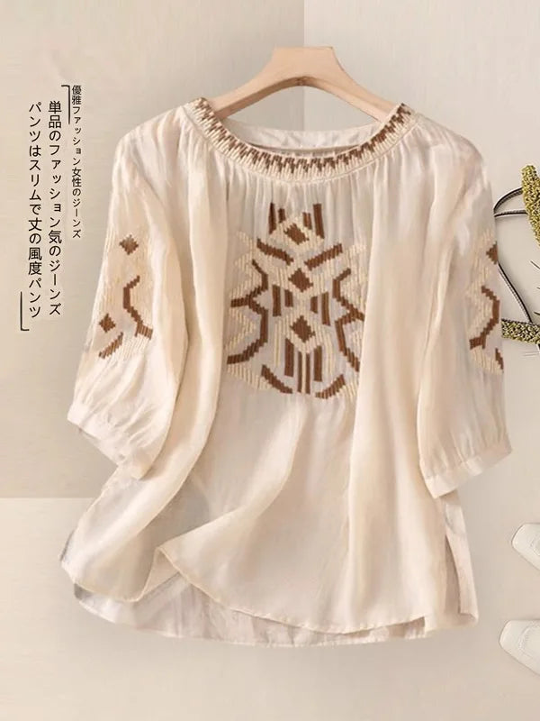 Fashionable Retro Linen Top And Pants Set for Women High End Cotton Linen Ensemble Summer 2026 Elegant Two Piece Suit