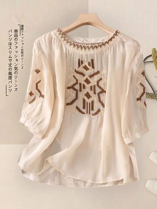 Fashionable Retro Linen Top And Pants Set for Women High End Cotton Linen Ensemble Summer 2026 Elegant Two Piece Suit