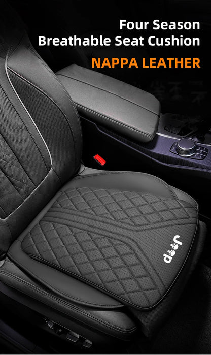 Car Seat Cushion For Jeep Rengade Compass Patriont Grand Cherokee 3D Embroidered Seat Protector Pad Front & Rear Seat Covers