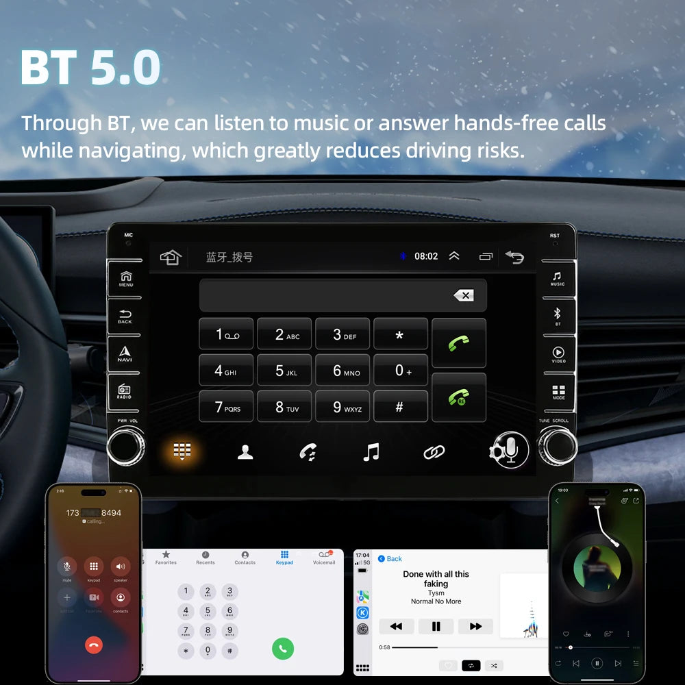 Jundof 2 Din Android 12 For Seat Leon 2 MK2 2005-2012 Car Radio Multimedia Video Player Carplay Stereo Autoradio DVD IPS Screen