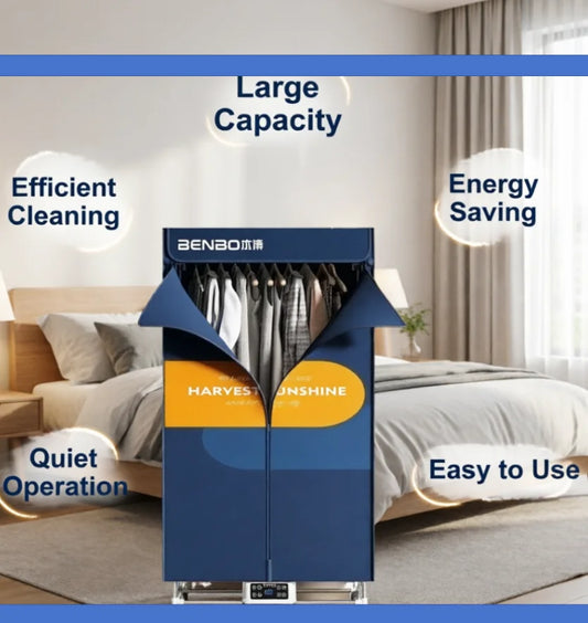 BENBO 220V German Foldable Clothes Dryer Energy Efficient Fast Drying Household Wardrobe Dryer LYH