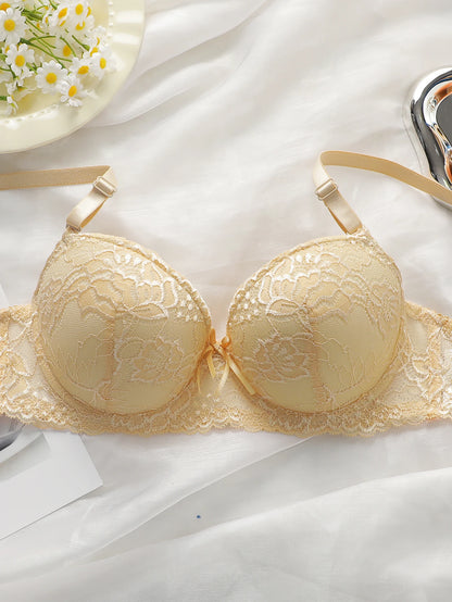 2-piece set of colorful lace combination for gathering and lifting daily bras lingerie set for women sexy  Lingerie 2 sets A2155
