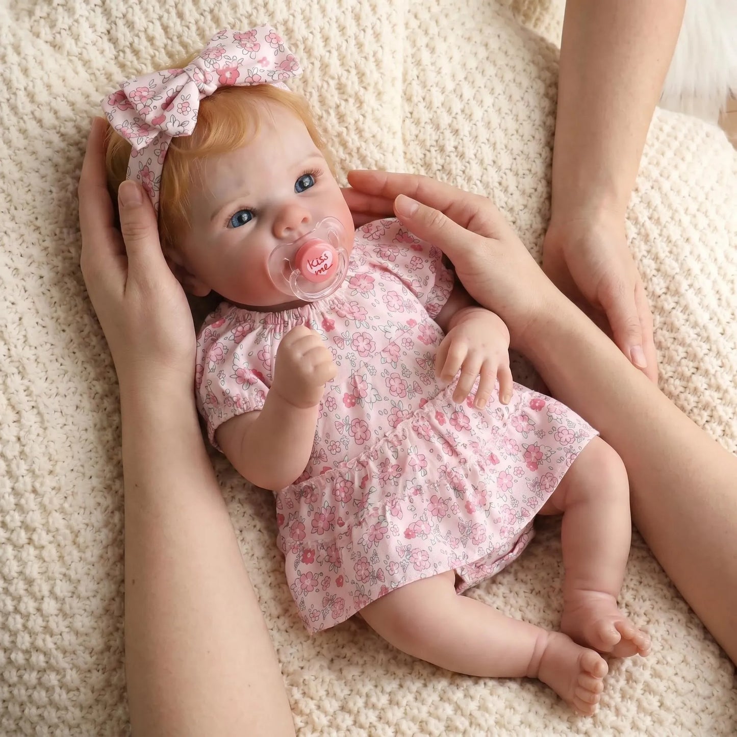 NPK 18inch Lifelike Reborn Baby Doll BeBe Newborn Bettie Cloth Body Multiple Layers Painting 3D Skin Collectible Toy