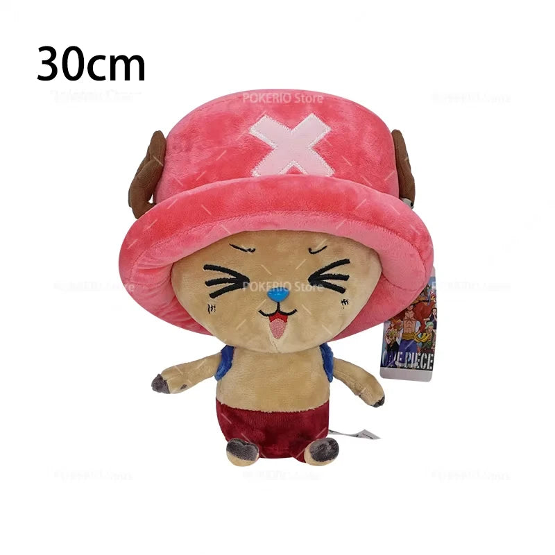 New Original One Piece Plush Luffy Chopper 30cm Cute Face Tony Tony Chopper Stuffed Anime Doll Toy Birthday Gift