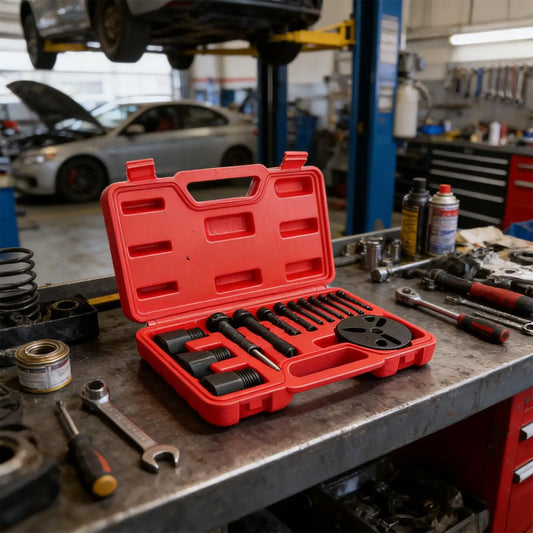 AC Clutch Removal Tool Disassembly Kit for Car Air Conditioning AC Clutch Repair Tool for Garage Workshop Outdoor Mechanics