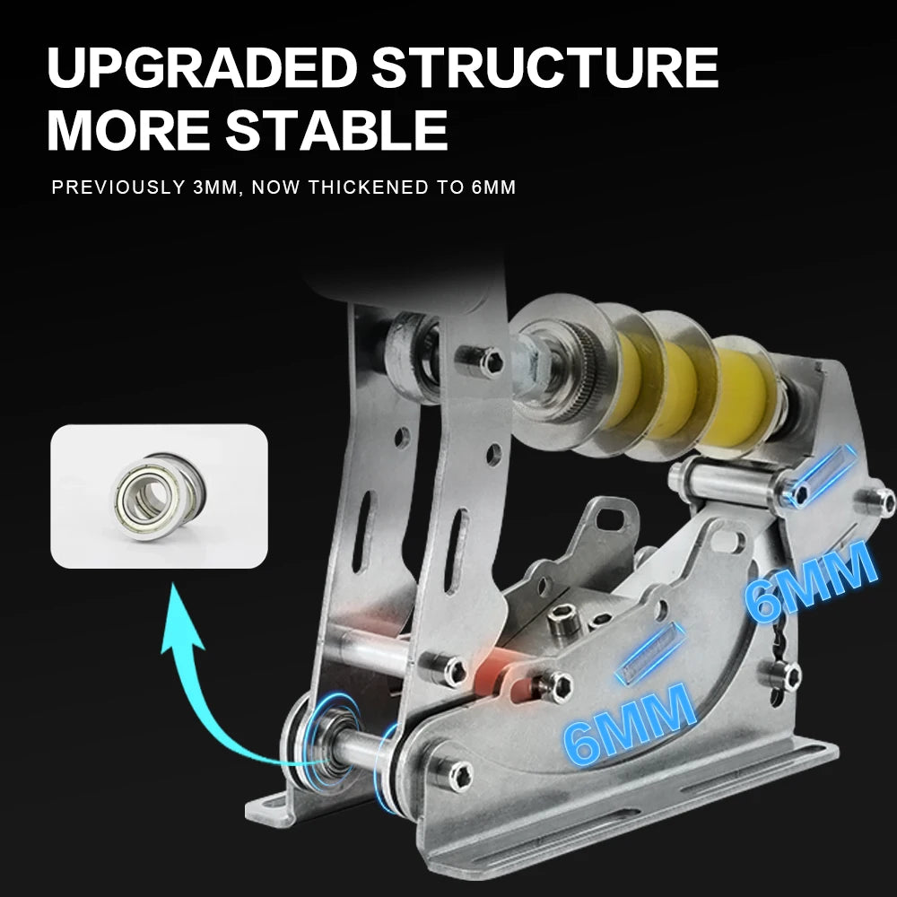 SIMJACK Ultimate Pedals Sim Racing Pedals PC Racing Simulator Pressure Sensor Load Cell HE Hydraulic Pedal