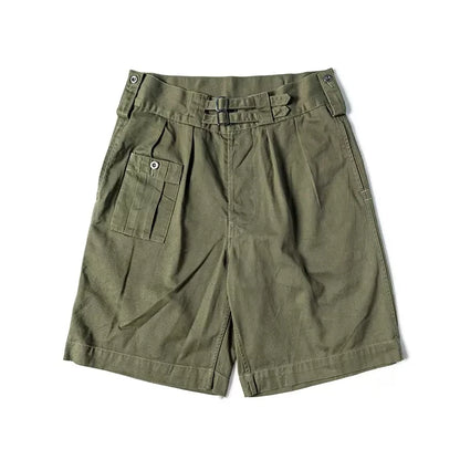 Non Stock 1941 Pattern Army Khaki Drill Combat KD Shorts Gurkha Pleated Bermuda Short