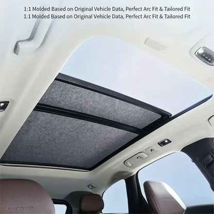 Car Sunroof Insulation Roof Visor For Volkswagen VW Tiguan 5N 2010~2017 16 Anti-UV Electrostatic Adsorption Sky Curtain Sunshade