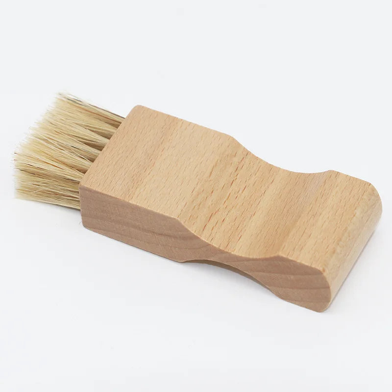 Soft Bristle Horse Hair Shoe Brush for Polishing Shoe Oil Cleaning Brush for Leather Shoes Cleaning Tools