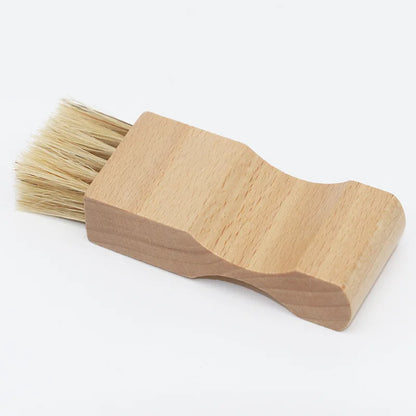 Soft Bristle Horse Hair Shoe Brush for Polishing Shoe Oil Cleaning Brush for Leather Shoes Cleaning Tools