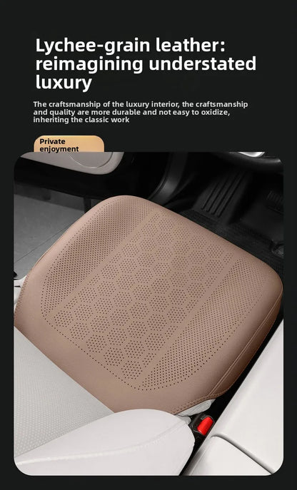 High Quality Nappa Leather Universal Car Seat Full Cover Breathable Luxury SUV Car Protection Perforated Leather Seat Full Cover