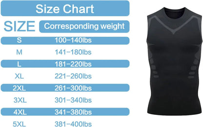 New Summer Fitness Compression Shirt For Men Shaping Sleeveless Therapy Vest Male Ice-Silk Compression Tank Tops Body Shapewear