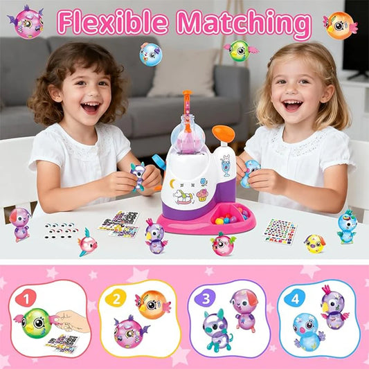 DIY Craft Kits for Kids Sticky Fun Balloon Inflator Creative Handmade Machine for Kids Anti-Stress Educational Toys Decor Gift