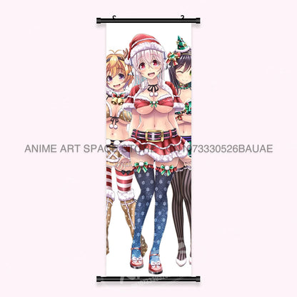 Video game Wall Artwork Canvas Scrolls Picture Anime Movie Role Poster Hanging Painting Print Home Decoration For SUPER SONICO