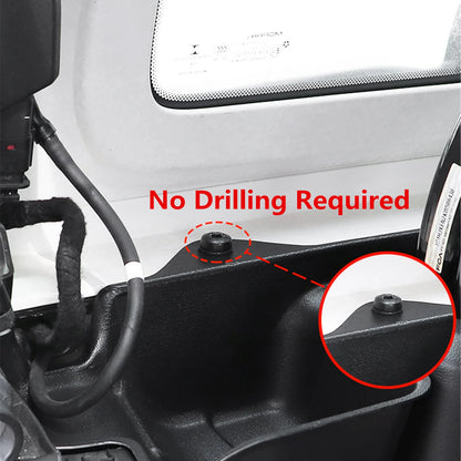 Car Rear Trunk Box Organizer Tray for Jeep Wrangler JL JLU Sahara Rubicon 4 Doors 2018-2023 Stowing Tidying Interior Accessories