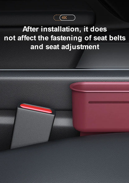 2PC Adjustment Car Seat Gap Storage Box Universal Auto Slot Organizer For Driver Pessenger Phone Key Pocket Interior Accessorie