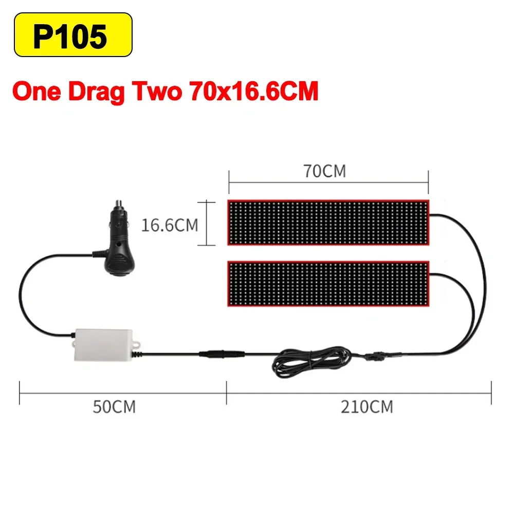 APP Remote Control Truck Devil Eye LED Pixel Panel Light 5V/2A DIY Custom Text Lighting Scrolling Foldable For Board Windshield