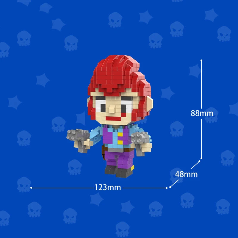 Mini Anime Brawl Stars Figures Pack Fashion Original Decorations Cartoon Heroes Model Dolls Boys Christmas Gifts Collectible