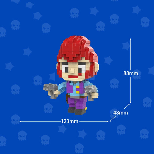 Mini Anime Brawl Stars Figures Pack Fashion Original Decorations Cartoon Heroes Model Dolls Boys Christmas Gifts Collectible