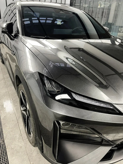 Car Satin Metalliced Graphite Grey Sticker Waterproof Air Release DIY Stickers Car Adhesive Vinyl for Auto Motorcycle Body Decor