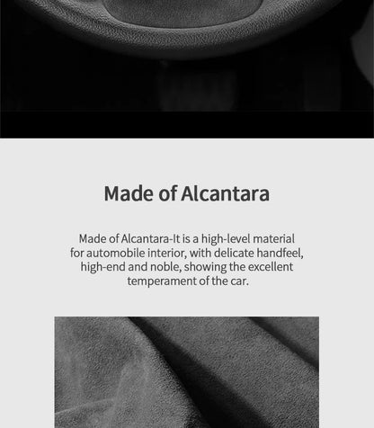 Made of Alcantara For Toyota Hilux / Fortuner Standard Sport Version Car Steering Wheel Boot Cover Interior Tuning Accessories