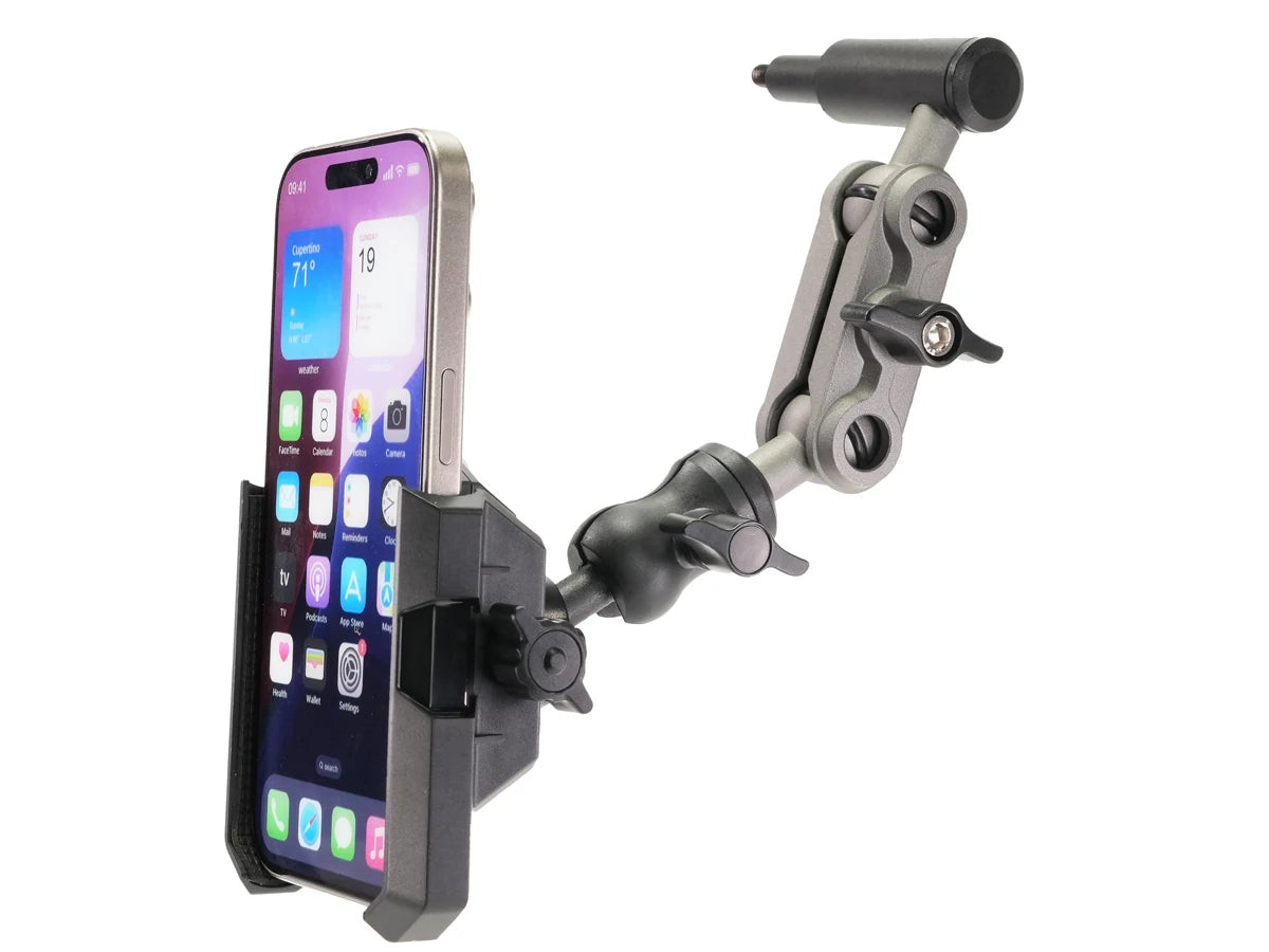 For Tank 500 Car Phone Holder, Car A-Pillar Fixed Phone Holder 360° Rotatable Aluminum Alloy Arm Anti-Shake Phone Stand Base