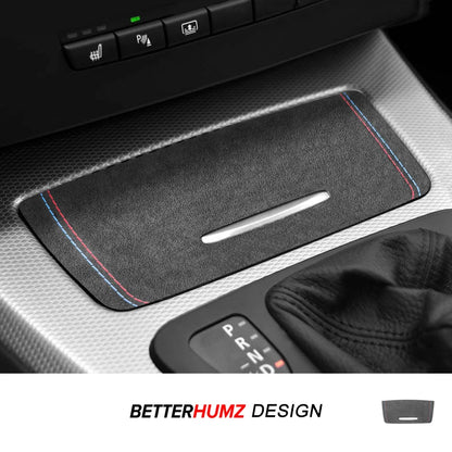 For BMW E90 E92 E93 Made of Alcantara/Carbon Fiber Leather Center Console Storage Box Cover Trim Sticker Car Interior Accessory