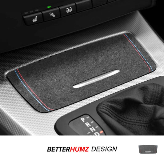 For BMW E90 E92 E93 Made of Alcantara/Carbon Fiber Leather Center Console Storage Box Cover Trim Sticker Car Interior Accessory