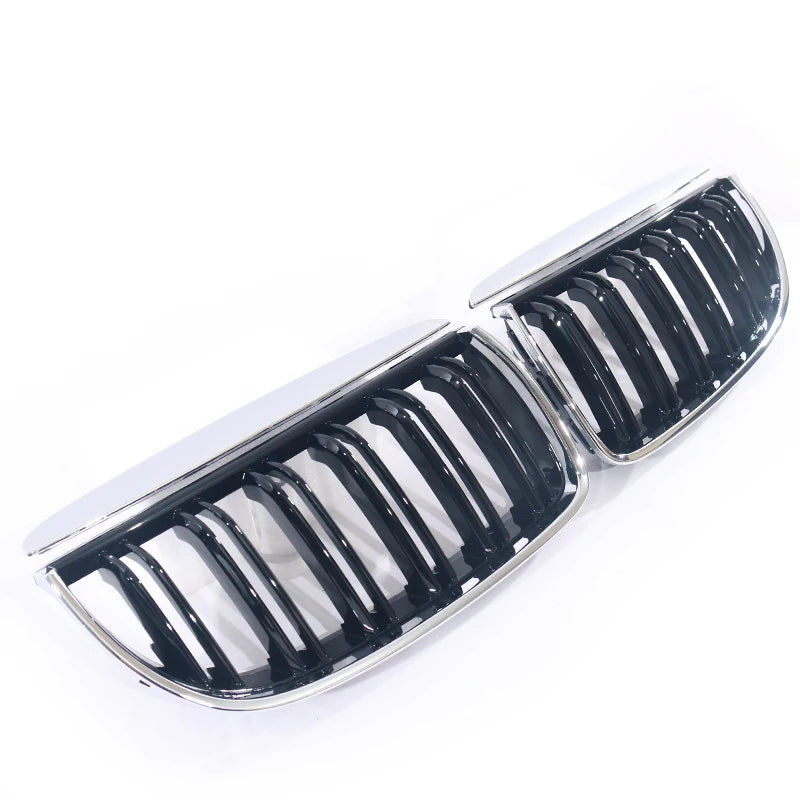 Carbon Fiber Chrome M Color Chrome Gloss Matte Black Grille Kidney Grill For BMW 3 Series E90 E91 Pre-Facelift 2005-2008 320 330