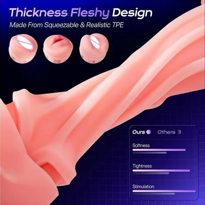 Male Masturbator APP Automatic Masturbation Cup for Men Sucking Deep Throat Realistic Oral Vagina Blowjob Vibrating Sex Machine