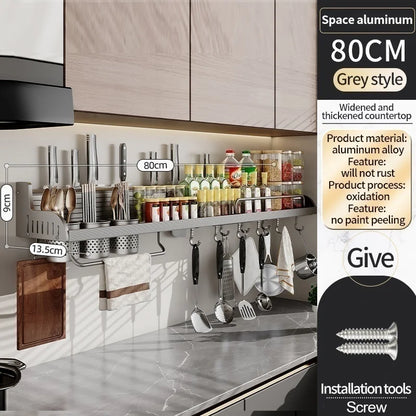 Kitchen Spice Storage Knives Holder Knife Stand Spice Rack Organizer Knives Holder Spoon and Chopsticks Rest Hanging Organizers