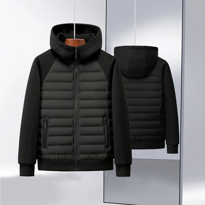High-quality, Fashionable and Stylish Winter New 90 White Duck Down Hooded Light and Thin Spliced Down Jacket for Both Men and W