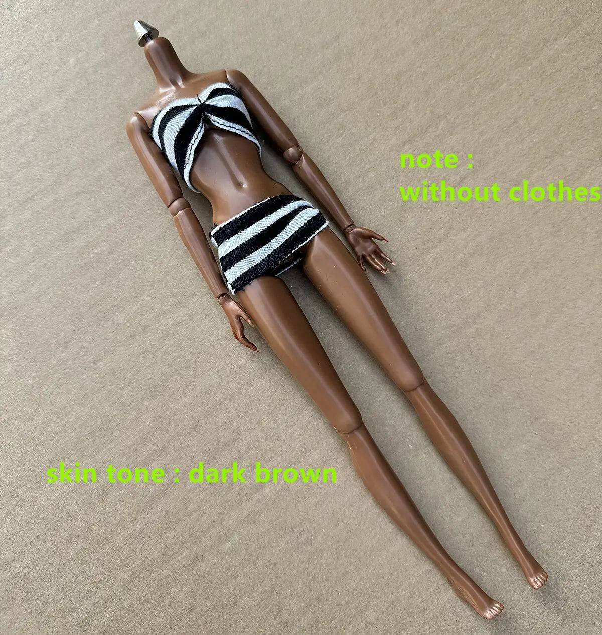 Original LULY Doll Body 2022 Version 8 Skin Tones High Quality Big Boobs 29CM 1/6 Replacement Body For Barbi/FR/IT Doll Heads