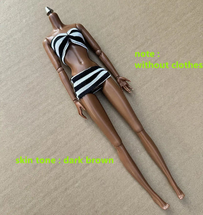 Original LULY Doll Body 2022 Version 8 Skin Tones High Quality Big Boobs 29CM 1/6 Replacement Body For Barbi/FR/IT Doll Heads