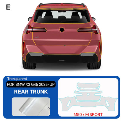 For BMW X3 G45 Sport 30 2025 Full Vehicle Clear Bra PPF Paint Protection Film 9Mil TPU Transparent Anti Scratch Car Wrap Film