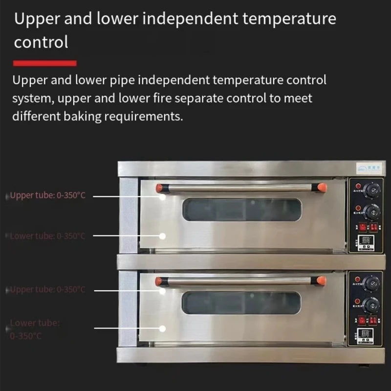 Oven Electric Commercial One Layer Plate Cake Bread Pizza Scones Large Capacity Baking Household Furnace