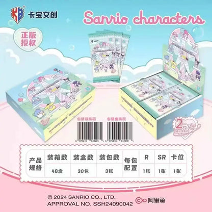 Genuine Sanrio Family Shining Dream Journey Series Limited Edition Collectible Cards Peripheral Children Holiday Toys Gifts