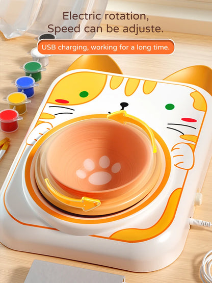 Kids Air Dry Clay DIY Set Creative Supplies Modeling Kit with Paints Non-Toxic Crafts Gift Educational Art Toys for 6 Year Gifts