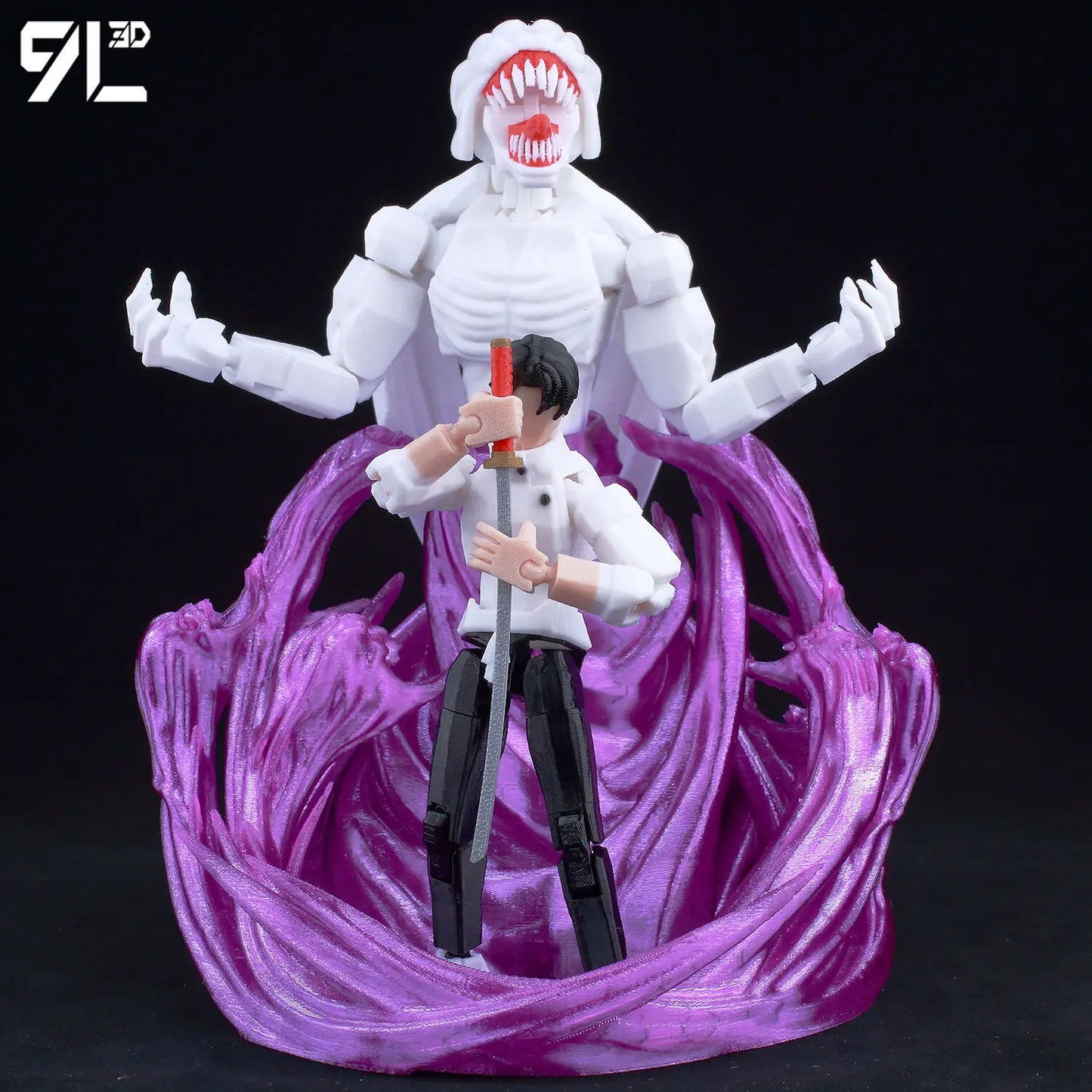 9L3D New 2025 Titan13 Fushiguro Desk Decoration LUCKY13 Mahoraga & Dogs T13 Multi-Jointed Dummy13 Stop Motion Animation For Fans