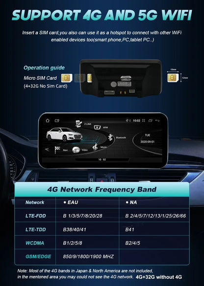 Android 14 Carplay Car Multimedia Player For Audi A6 C7 A7 2012~2018 Touch Screen 4G Music Stereo GPS Navi 8+256GB Auto Radio