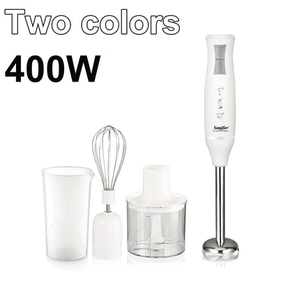3 in 1 Immersion Blender Hand Food Mixer Includes Chopper and 700ml Smoothie Cup Stainless Steel Ice Blades Whisk Sonifer