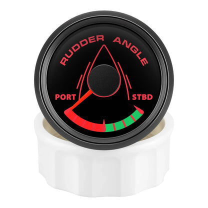 52MM Rudder Angle Indicator with 8 colors backlight Waterproof Rudder Position Gauge with Sensor 0-190ohm for Boat Yacht Marine