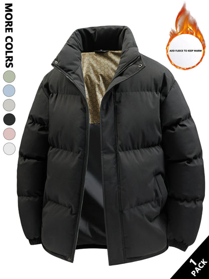 Men's Winter Cotton Clothing, Cold-Resistant and Heat-Retaining, Windproof and Thick, Suitable for Daily Commuting, Outdoor Travel, Autumn and Winter Outings, Home Wear, Friend Gatherings, Short Trips