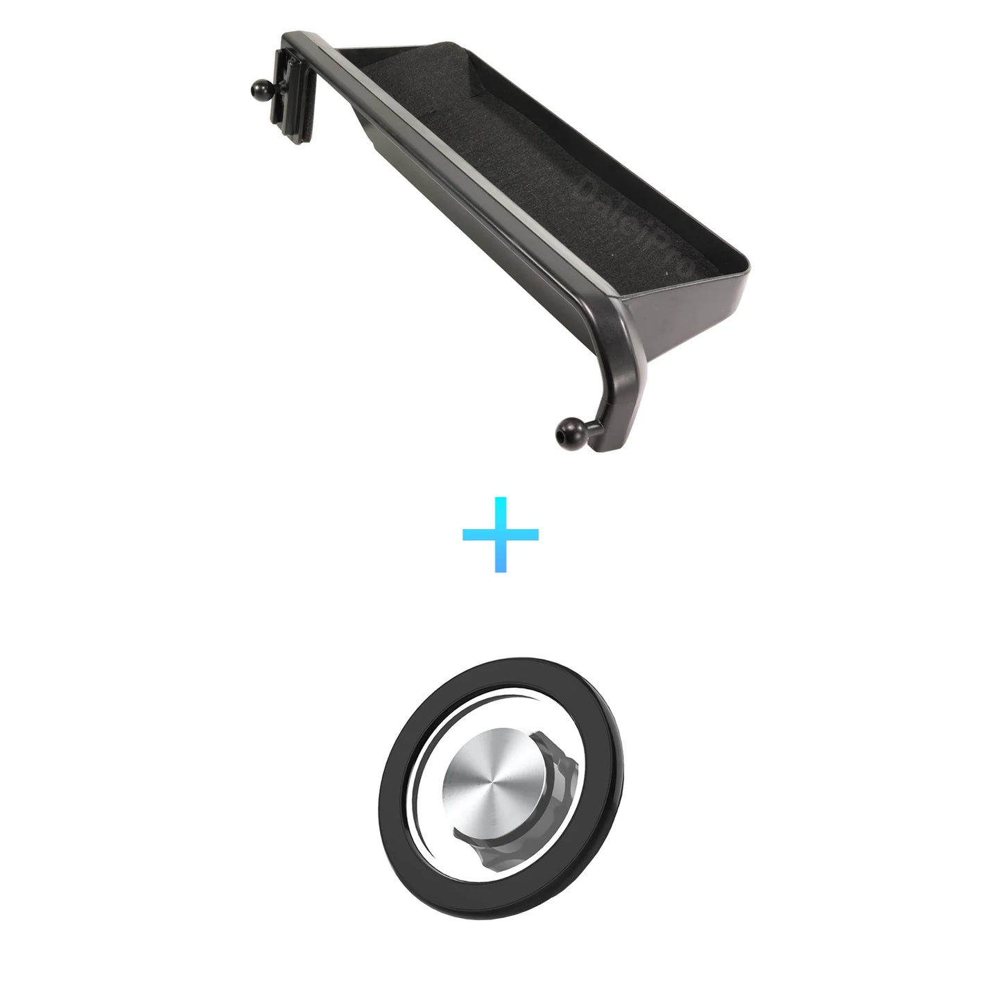 For Toyota Land Cruiser 250 Prado LC250 2024 2025 Double Phone Holder Car Multifunctional Storage Box Magsafe Wireless Charger