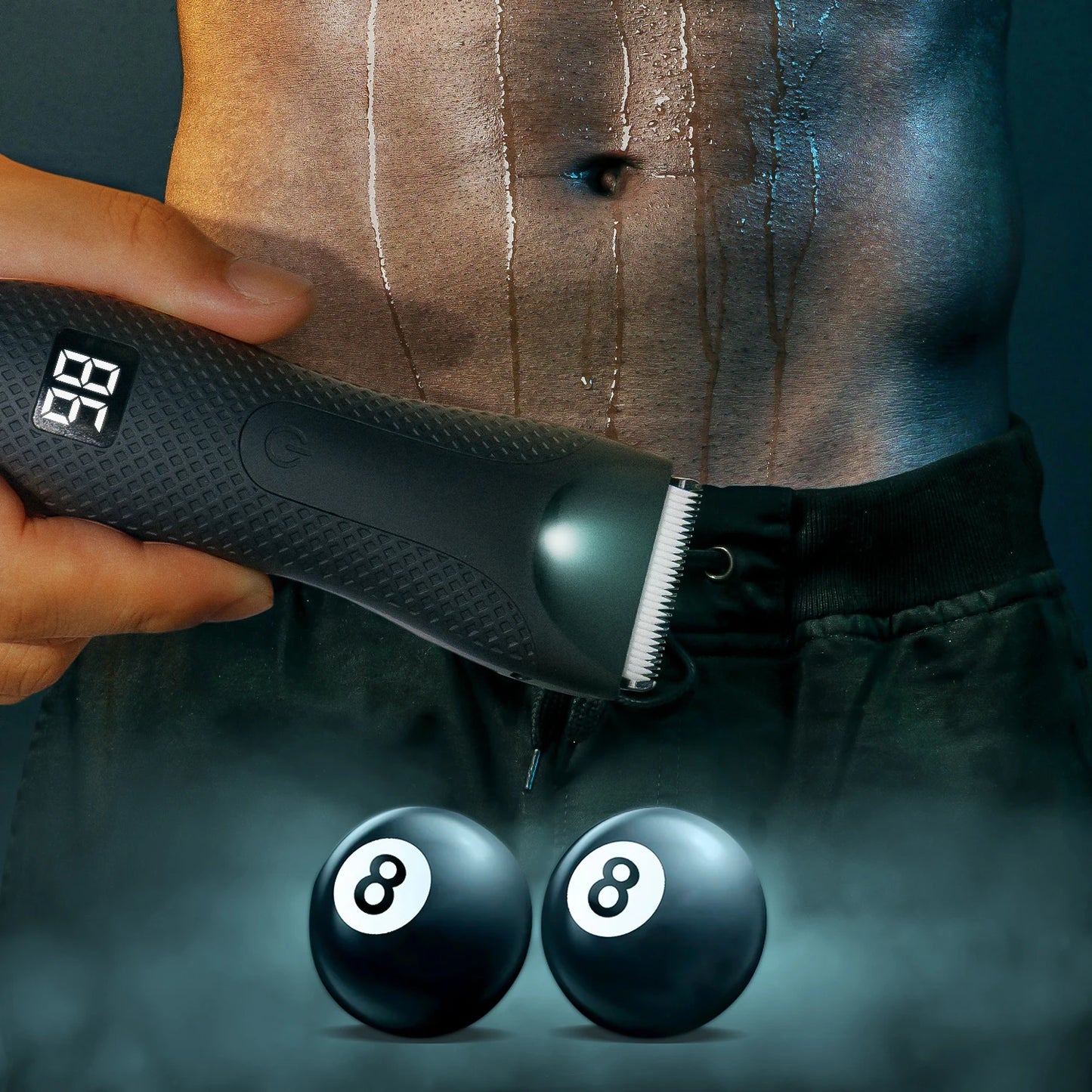Men's Electric Groin & Body Hair Trimmer IPX6 Waterproof Shaver Body Grooming Clipper Bikini Epilator USB Rechargeable