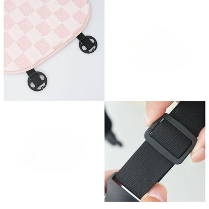 Pink Car Seat Cushion Covers Winter Thick Warm Anti-Slip Plush Comfortable Simple Design Car Seat Cover Seat Accessories