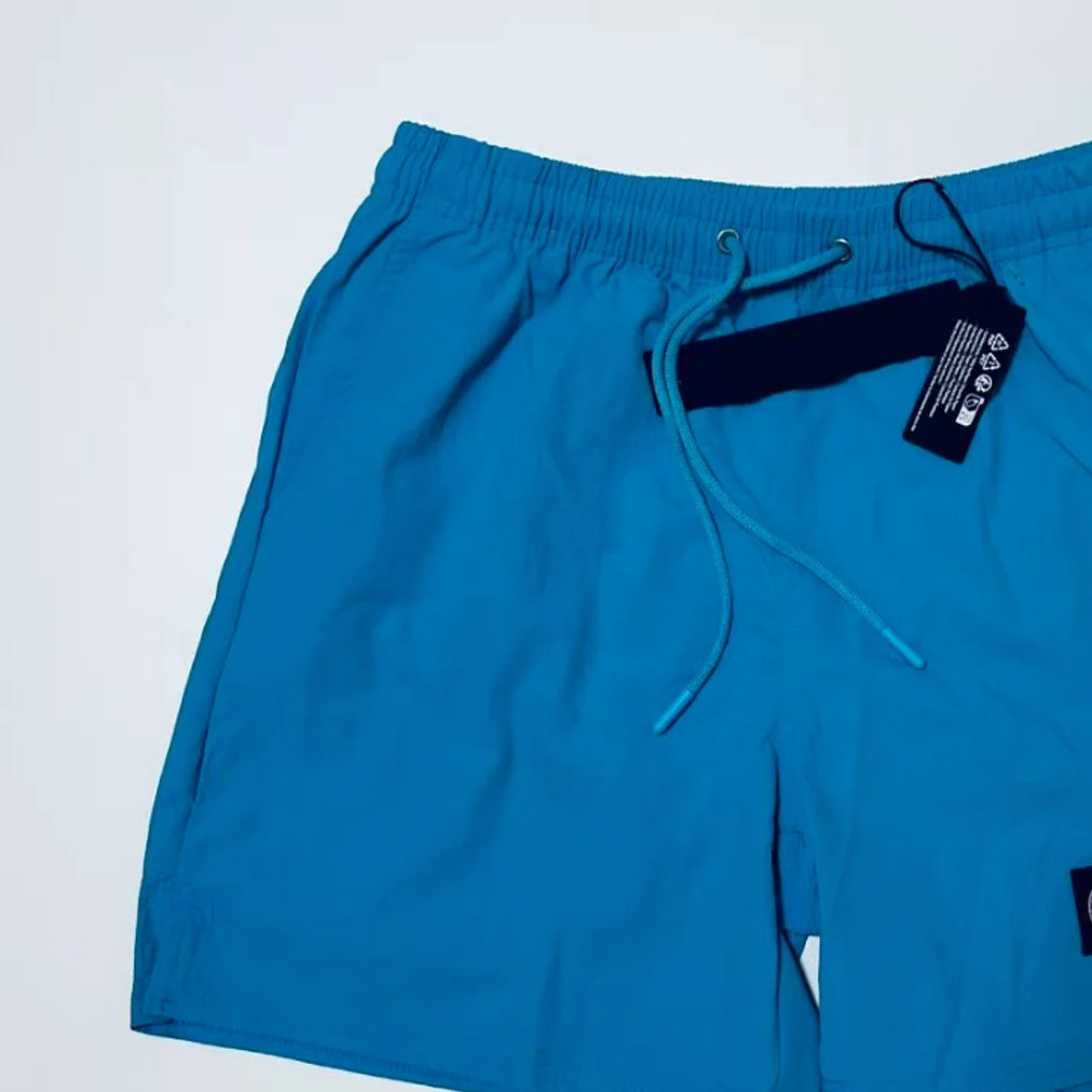 2026 Square Compass Rose Patch Italian Luxury Brand Style 3 Labels Shorts Men's Elastic Waist Drawstring 4 Inch Beach Shorts