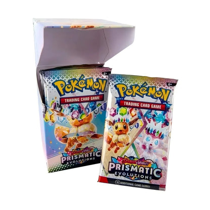HOT! 72Pcs Pokemon Card Prismatic Evolutions PHANTASMAL FLAMES Scarlet Violet 72 Bolt English Booster Battle Transaction Card